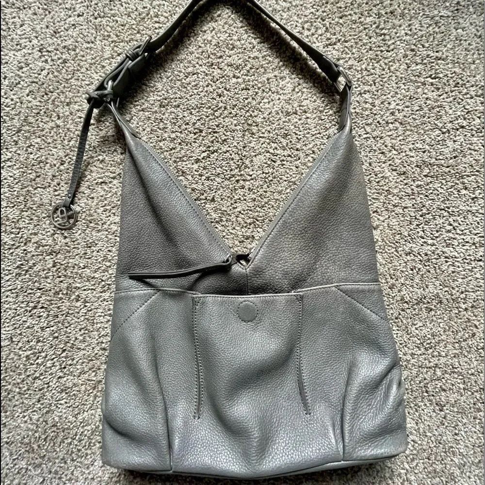 Linea Pelle Distressed Leather Asymmetrical Bag